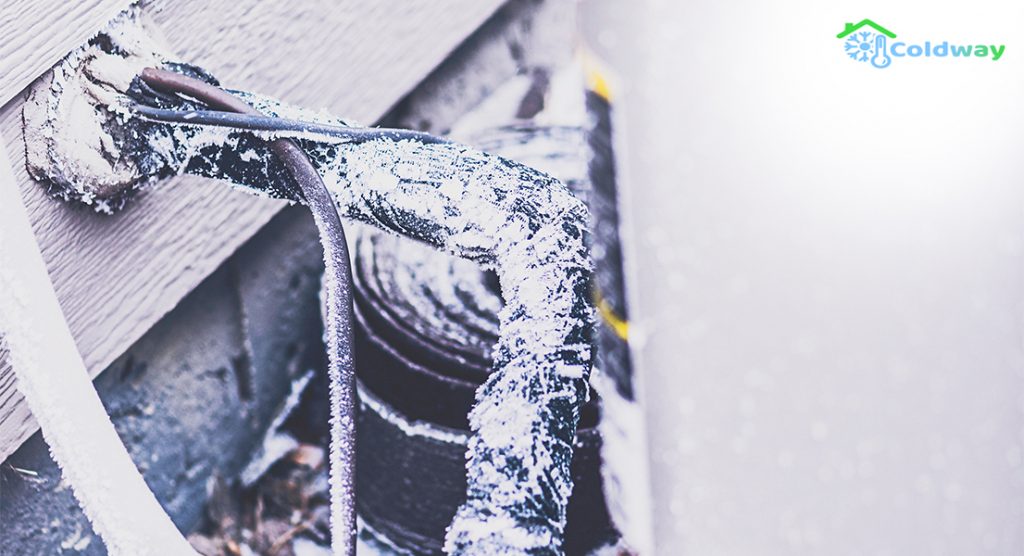 A Frozen Aircon Coil