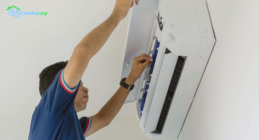 A Technician Inspection An Aircon